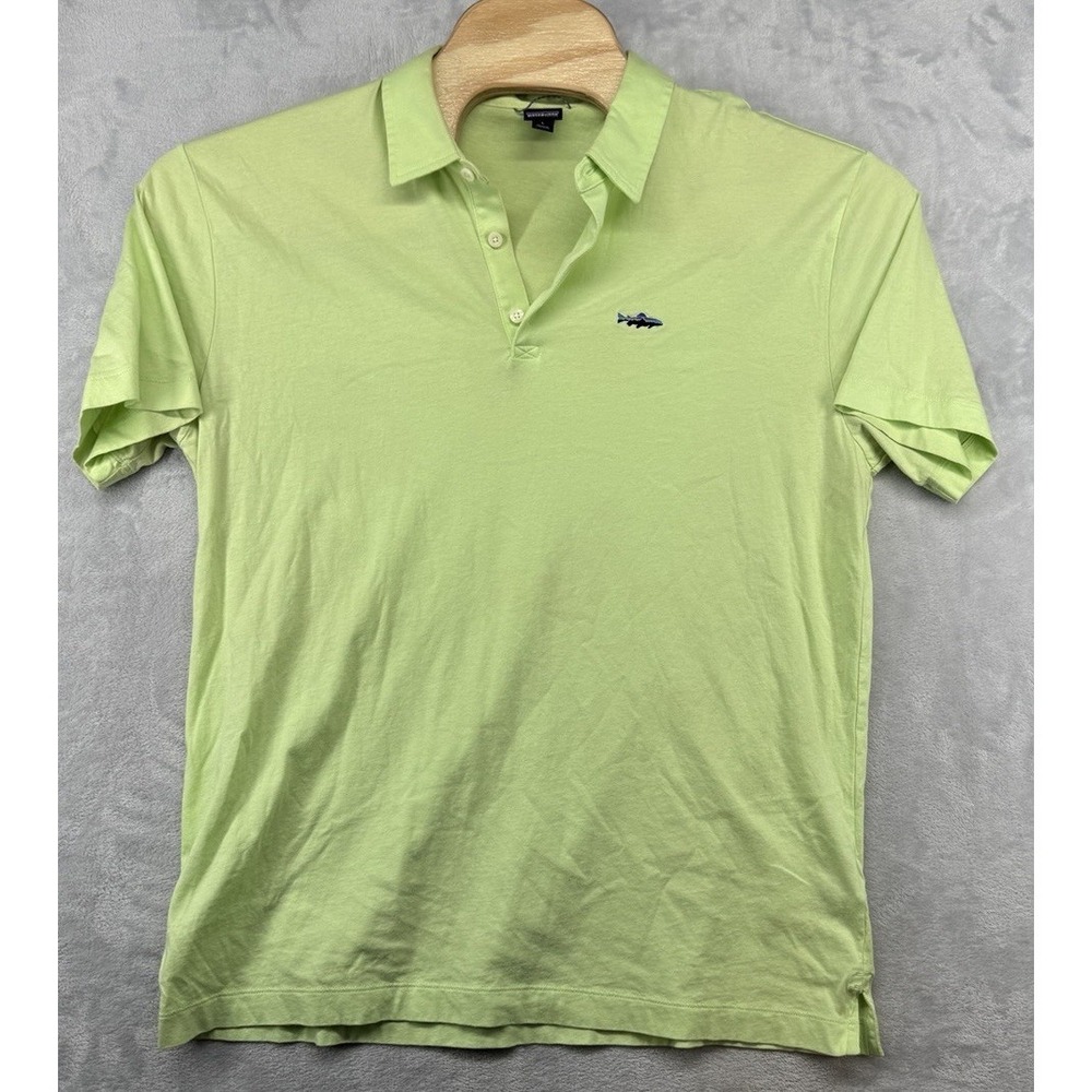 Patagonia Organic Polo Shirt Greenā Men's Size Large L